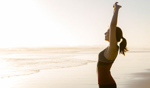 Wellness by the sea yoga pose