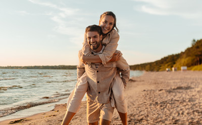 Couple showing vitality